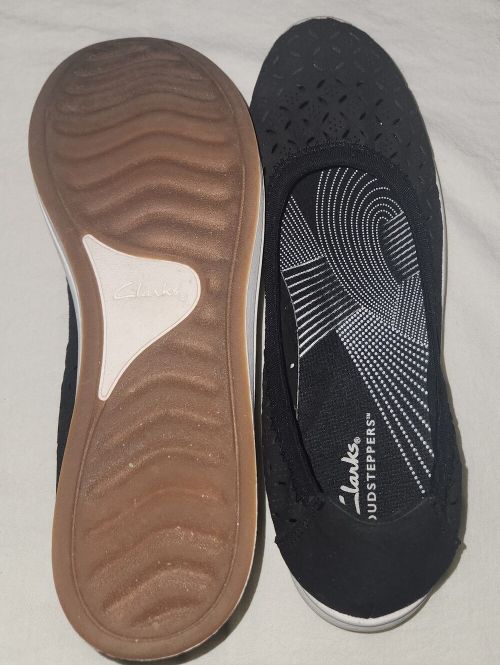 Clarks Women's Black Cloudsteppers Slip-On Comfort Shoes Size 8.5 - Picture 9 of 9